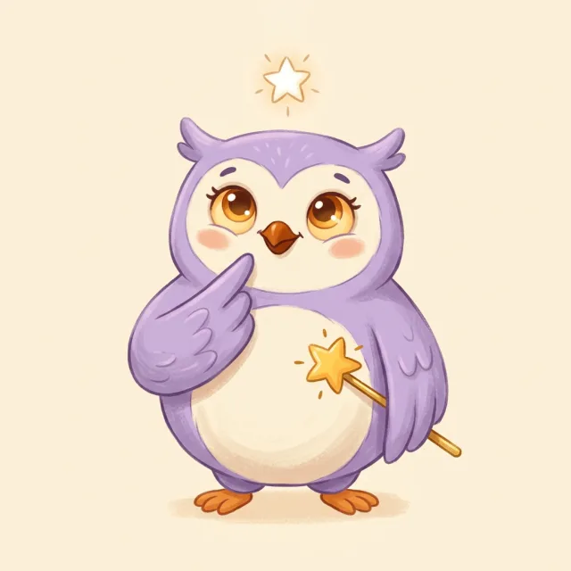 Wanda the owl thinking